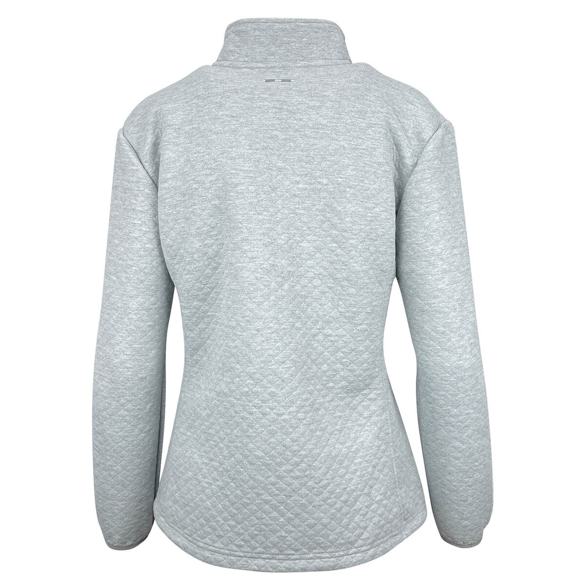 Authentic Brand Women's I-State Gray Quilted Full-Zip Jacket
